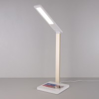 Настольная лампа с беспроводной зарядкой Lori белый/золотой (TL90510)